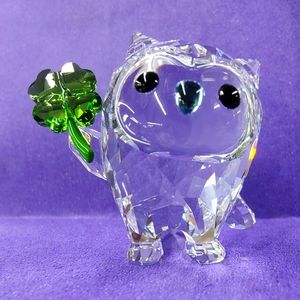 Swarovski Hoot I'm Lucky Figurine